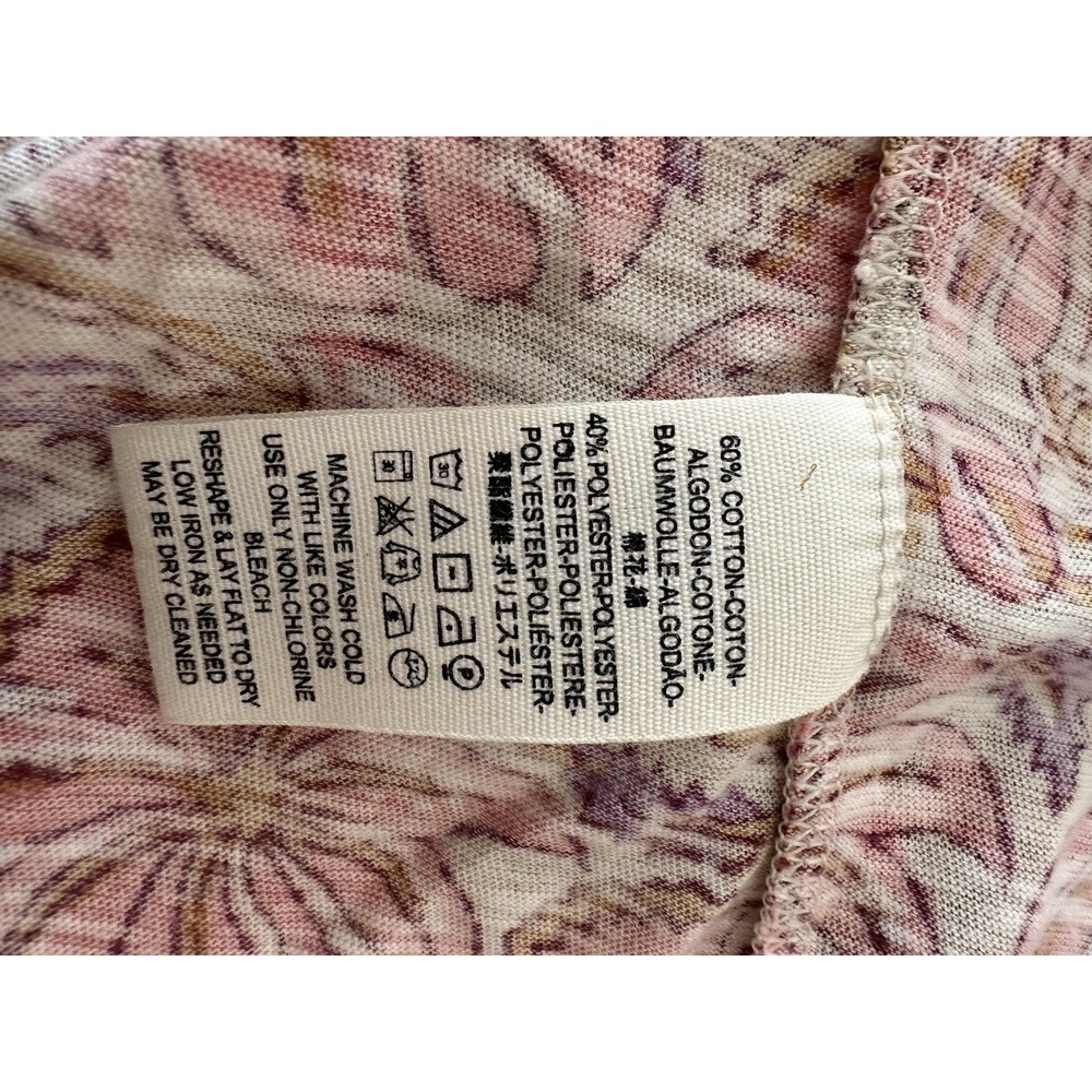 Free People Top Women Médium Floral Crochet Short Sleeve Crop Bohemian‎ Fairy - Picture 6 of 11